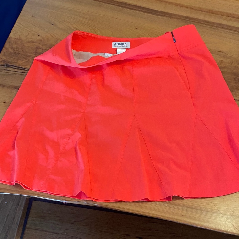 Annika Women's Bright Orange Mini Skirt